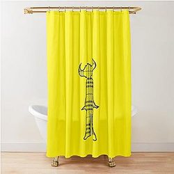Jamiroquai Tartan Pattern Yellow Summer Vibe Shower Curtain