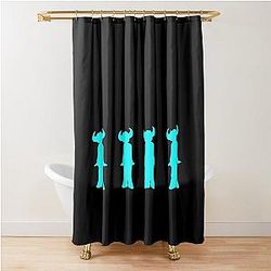 Jamiroquai Silhouettes Logo Blue Summer Vibe Shower Curtain