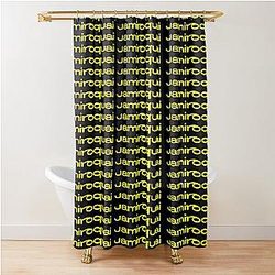 Jamiroquai Word Logo Yellow Summer Vibe Shower Curtain