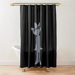 Jamiroquai Leaf Hat Grey Summer Vibe Shower Curtain