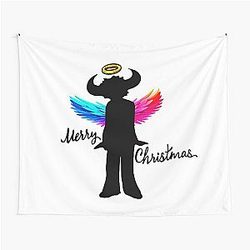 Jamiroquai Christmas Angel Rainbow Wings Tapestry