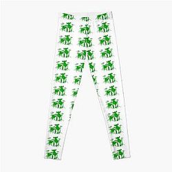 Jamiroquai Drums Green White Summer Vibe Leggings