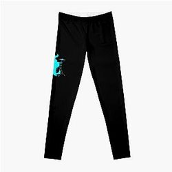 Jamiroquai Drums Silhouette Blue Summer Vibe Leggings