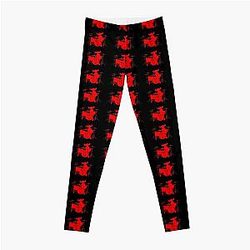 Jamiroquai Playing Drums Red Summer Vibe Leggings