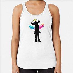 Jamiroquai Angel Wings Rainbow Summer Vibe Racerback Tank Top