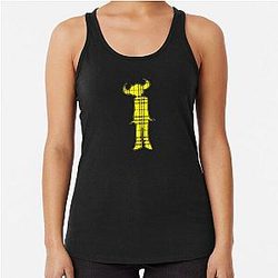 Jamiroquai Tartan Pattern Yellow Summer Vibe Racerback Tank Top