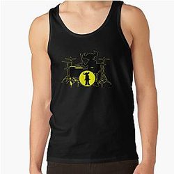 Jamiroquai Drums Yellow Black Summer Vibe Tank Top