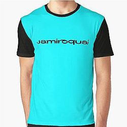 Jamiroquai Word Logo Black Summer Vibe Graphic T-Shirt