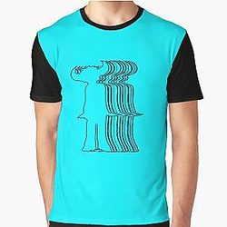 Jamiroquai Visual Insanity Blue Summer Vibe Graphic T-Shirt
