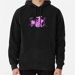 Jamiroquai Playing Drums Pink Summer Vibe Pullover Hoodie