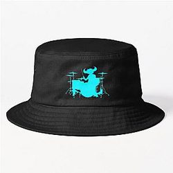 Jamiroquai Drums Silhouette Blue Summer Vibe Bucket Hat