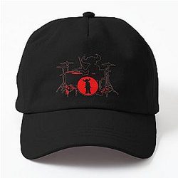 Jamiroquai Drums Red Black Summer Vibe Dad Hat