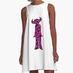 Jamiroquai Pink Leopard Summer Vibe A-Line Dress