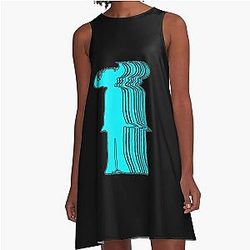 Jamiroquai Visual Insanity Blue Summer Vibe A-Line Dress