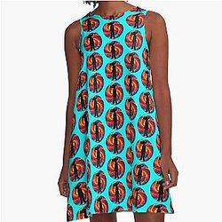 Jamiroquai Space Cowboy Colour Summer Vibe A-Line Dress