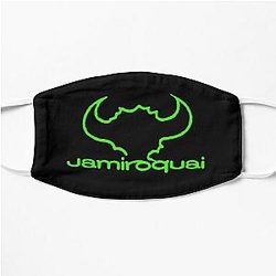 Jamiroquai Horns Logo Green Summer Vibe Flat Mask