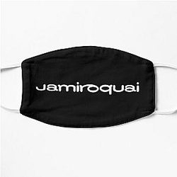 Jamiroquai Word Logo White Summer Vibe Flat Mask