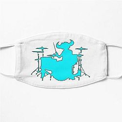 Jamiroquai Drums Silhouette Blue Summer Vibe Flat Mask