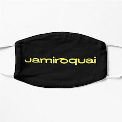 Jamiroquai Word Logo Yellow Summer Vibe Flat Mask