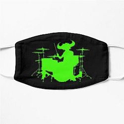 Jamiroquai Drums Silhouette Green Summer Vibe Flat Mask