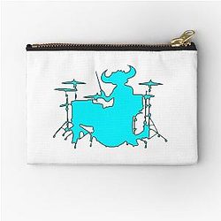 Jamiroquai Drums Silhouette Blue Summer Vibe Zipper Pouch