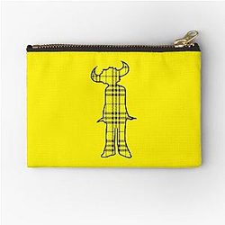 Jamiroquai Tartan Pattern Yellow Summer Vibe Zipper Pouch