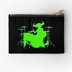 Jamiroquai Drums Silhouette Green Summer Vibe Zipper Pouch