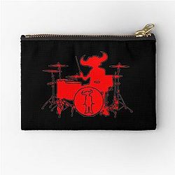 Jamiroquai Playing Drums Red Summer Vibe Zipper Pouch