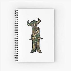 Jamiroquai Camouflage Silhouette Summer Vibe Spiral Notebook