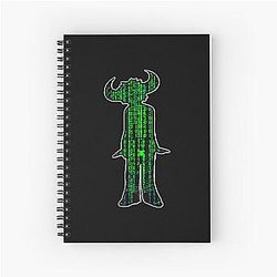 Jamiroquai Matrix Silhouette Summer Vibe Spiral Notebook