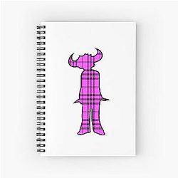 Jamiroquai Tartan Pattern Pink Summer Vibe Spiral Notebook