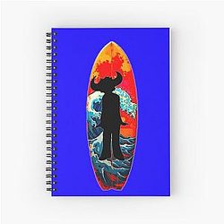 Jamiroquai Wave Surfboard Colour Summer Vibe Spiral Notebook