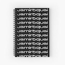 Jamiroquai Word Logo White Summer Vibe Spiral Notebook