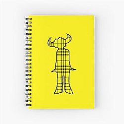 Jamiroquai Tartan Pattern Yellow Summer Vibe Spiral Notebook