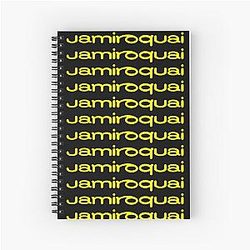 Jamiroquai Word Logo Yellow Summer Vibe Spiral Notebook