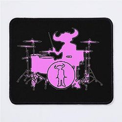 Jamiroquai Playing Drums Pink Summer Vibe Mouse Pad