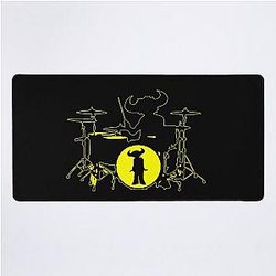 Jamiroquai Drums Yellow Black Summer Vibe Desk Mat