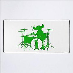 Jamiroquai Drums Green White Summer Vibe Desk Mat