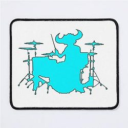 Jamiroquai Drums Silhouette Blue Summer Vibe Mouse Pad