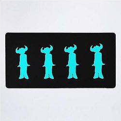 Jamiroquai Silhouettes Logo Blue Summer Vibe Desk Mat