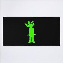 Jamiroquai Leaf Hat Green Summer Vibe Desk Mat