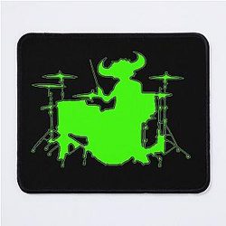 Jamiroquai Drums Silhouette Green Summer Vibe Mouse Pad