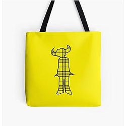 Jamiroquai Tartan Pattern Yellow Summer Vibe All Over Print Tote Bag