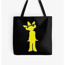 Jamiroquai Leaf Hat Yellow Summer Vibe All Over Print Tote Bag