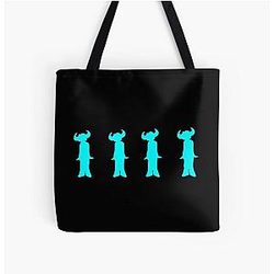 Jamiroquai Silhouettes Logo Blue Summer Vibe All Over Print Tote Bag