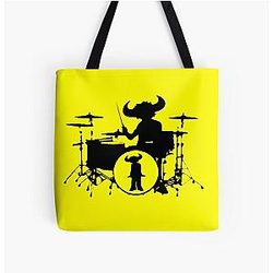 Jamiroquai Drums Yellow Black Summer Vibe All Over Print Tote Bag