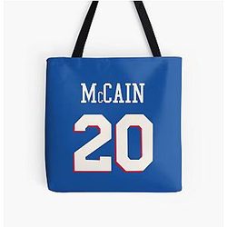 Jared McCain 20 Sixers All Over Print Tote Bag