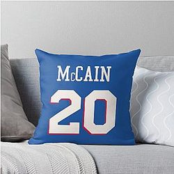 Jared McCain Twenty Sixers Throw Pillow