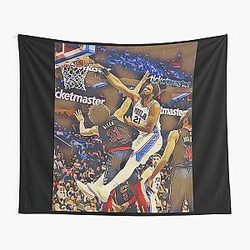 Joel Embiid posterizing Jarrett Allen