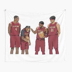 Evan Mobley Donovan Mitchell Darius Garland Jarrett Allen Tapestry